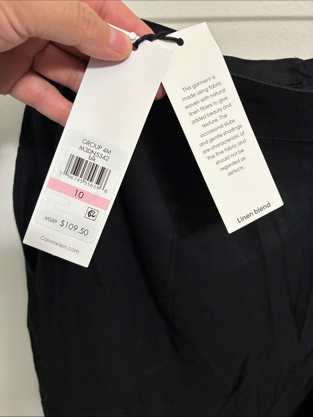 Calvin Klein Black Pencil Skirt with Cargo Flap Details